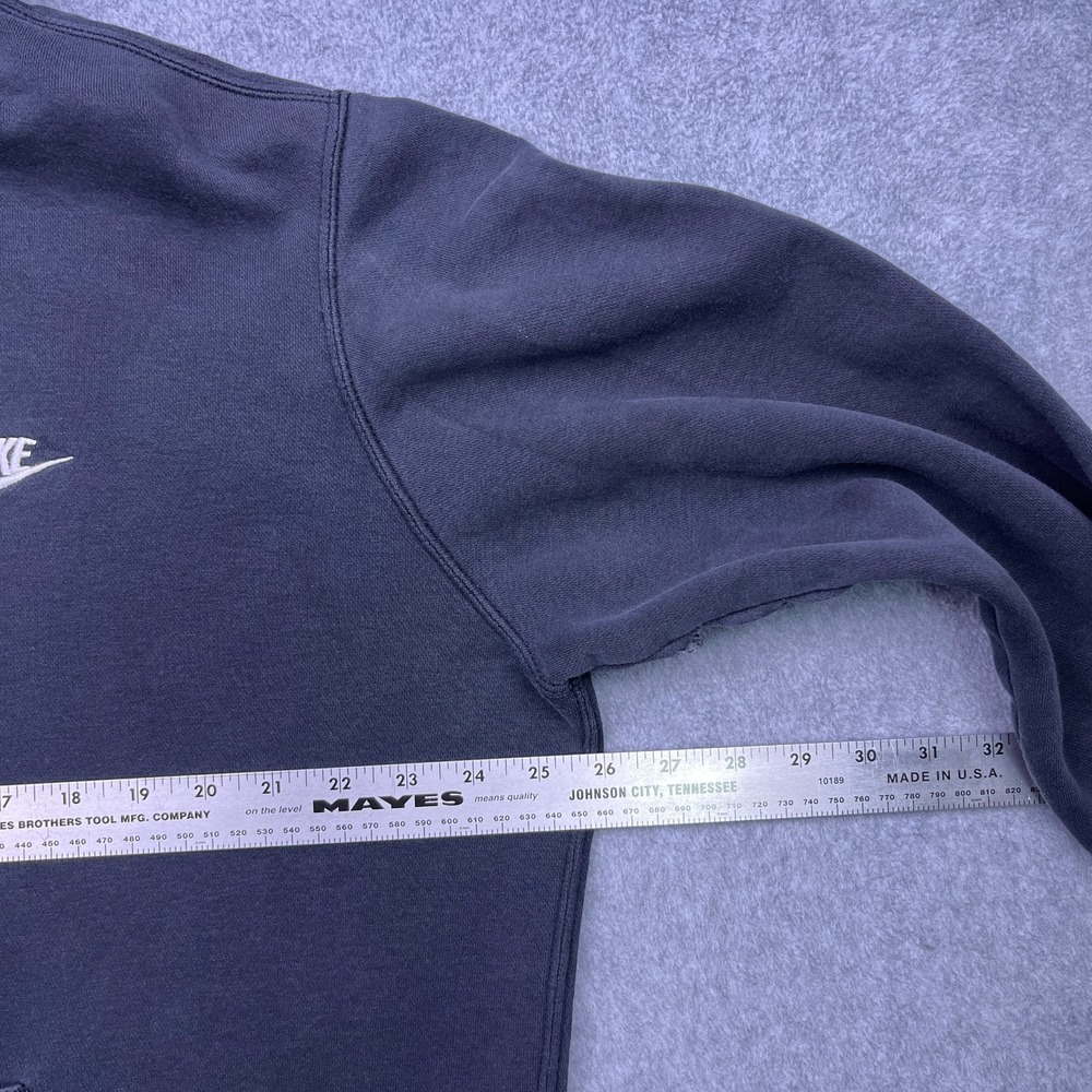 Nike Hoodie Mens XL Black Pullover Sweatshirt Faded Logo Drawstring Active - Picture 11 of 12